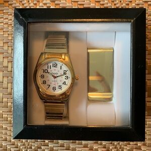 Men’s Quartz Watch Money & Clip